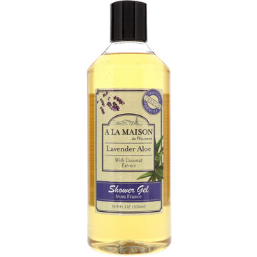 A La Maison de Provence, Shower Gel, Lavender Aloe with Coconut Extract, 16.9 fl oz (500 ml)