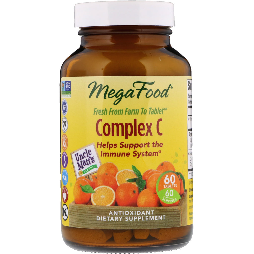 Megafood, Komplex C, 60 Tabletten