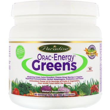 Paradise Herbs, ORAC-Energy Greens, 12,8 uncji (364 g)