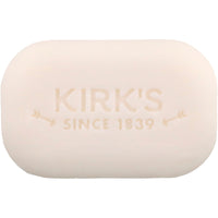 Kirk's, 100% Premium Coconut Oil Gentle Castile Soap, Fragrance Free, 3 Bars, 4 oz (113 g) Each