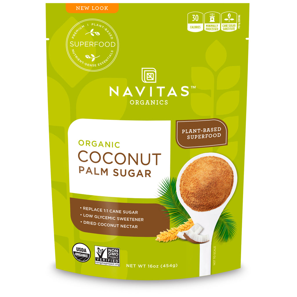 Navitas s, , סוכר דקל קוקוס, 16 אונקיות (454 גרם)