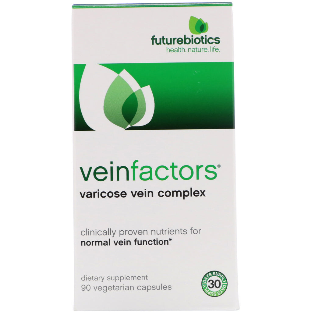 FutureBiotics, VeinFactors, Complexe de varices, 90 capsules végétariennes