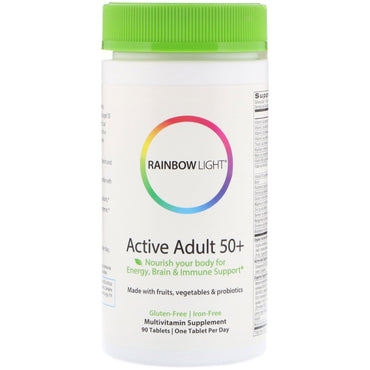 Rainbow Light, Adulte Actif 50+, 90 Comprimés