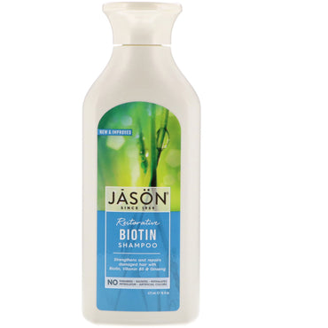 Jason Natural, Shampooing réparateur à la biotine, 16 fl oz (473 ml)