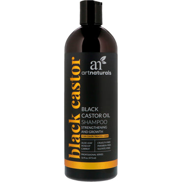 Artnaturals, Black Castor Oil Shampoo, Styrking og Growth, 16 fl oz (473 ml)