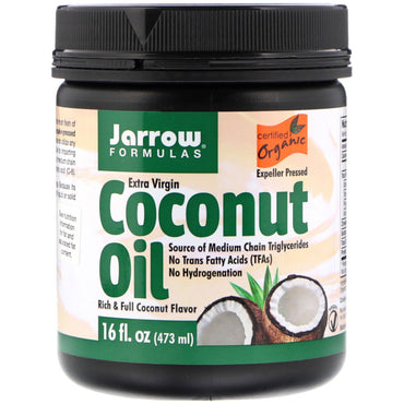 Jarrow Formulas, , Extra Virgin Coconut Oil, 16 fl oz (473 g)