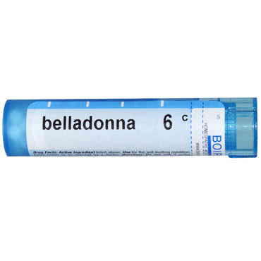 Boiron, Single Remedies, Belladonna, 6C, Approx 80 Pellets