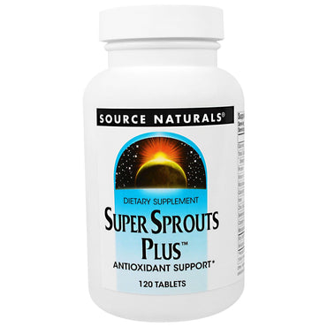 Source naturals, super sprouts plus, 120 comprimidos