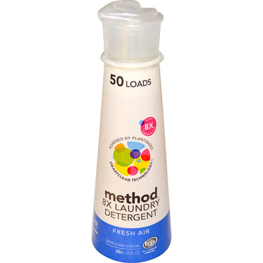 Method, 8X Laundry Detergent, Fresh Air, 20 fl oz (600 ml)