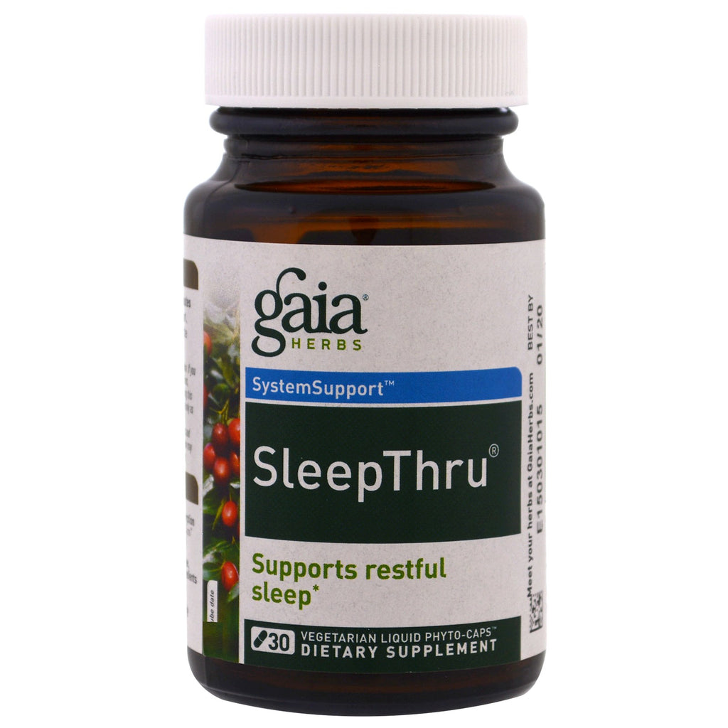Gaia Herbs, SleepThru, 30 fitocápsulas líquidas vegetarianas