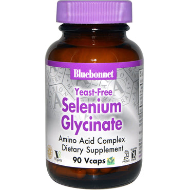 Bluebonnet nutrition, glycinate de sélénium, 90 vcaps