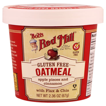 Bob's Red Mill, Oatmeal, Apple Pieces and Cinnamon, 2.36 oz (67 g)