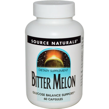 Source naturals, melon amer, 60 capsules