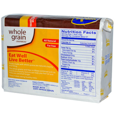Wasa Flatbread, Crispbread, Whole Grain, 9.2 oz (260 g)
