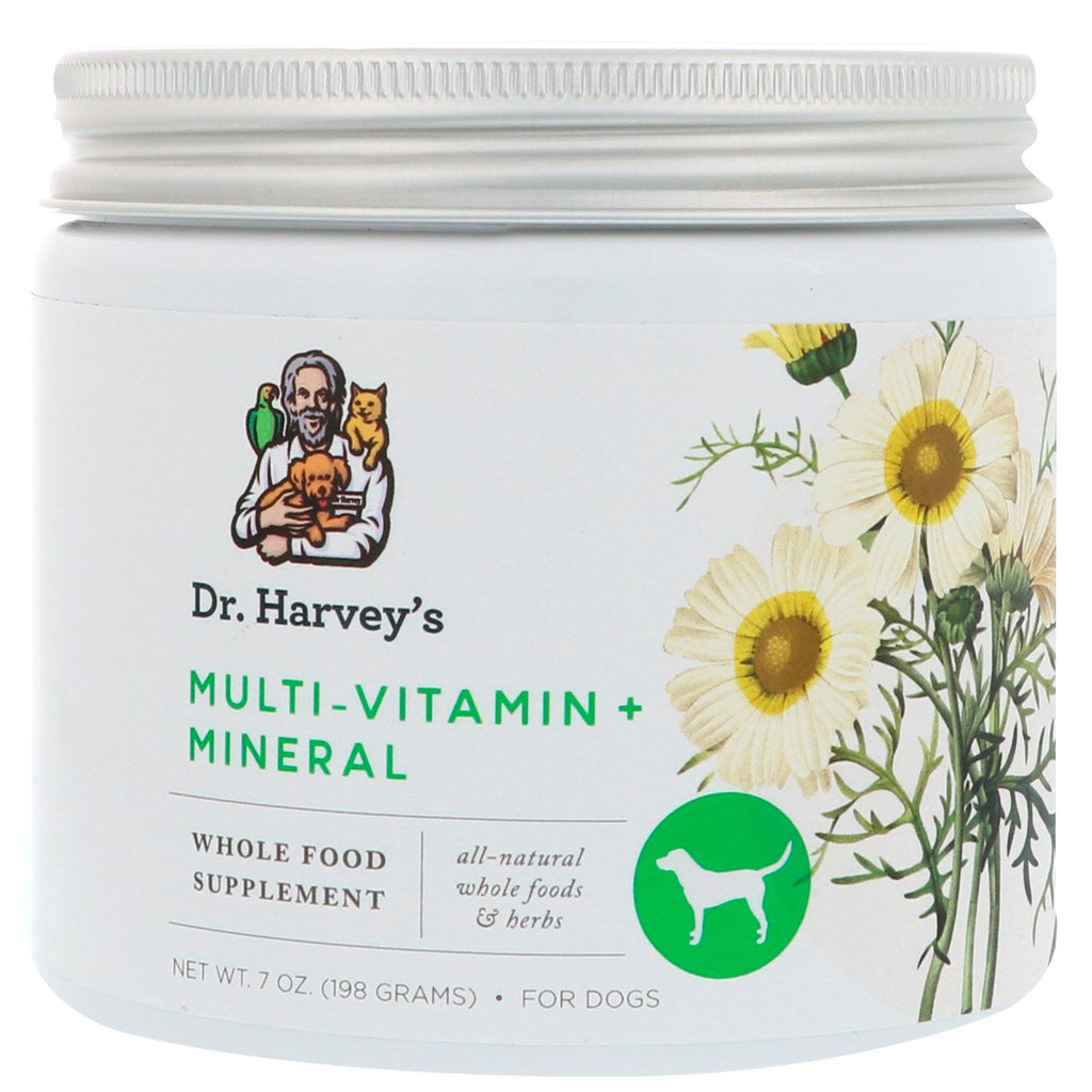 Dr. Harvey's, multivitamin + mineraltillskott, för hundar, 7 oz (198 g)