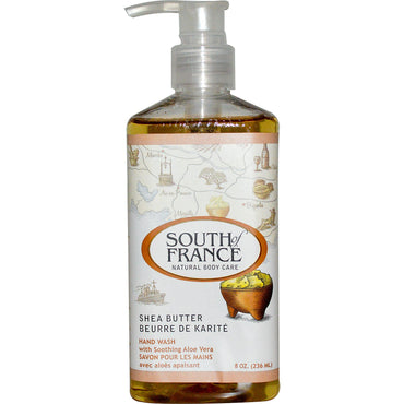 Südfrankreich, Sheabutter, Handwaschmittel mit beruhigender Aloe Vera, 8 oz (236 ml)