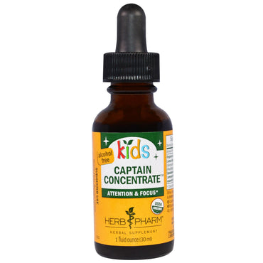 Herb Pharm, Kid's Captain Concentrate, Alcohol Free, 1 fl oz (30 ml)