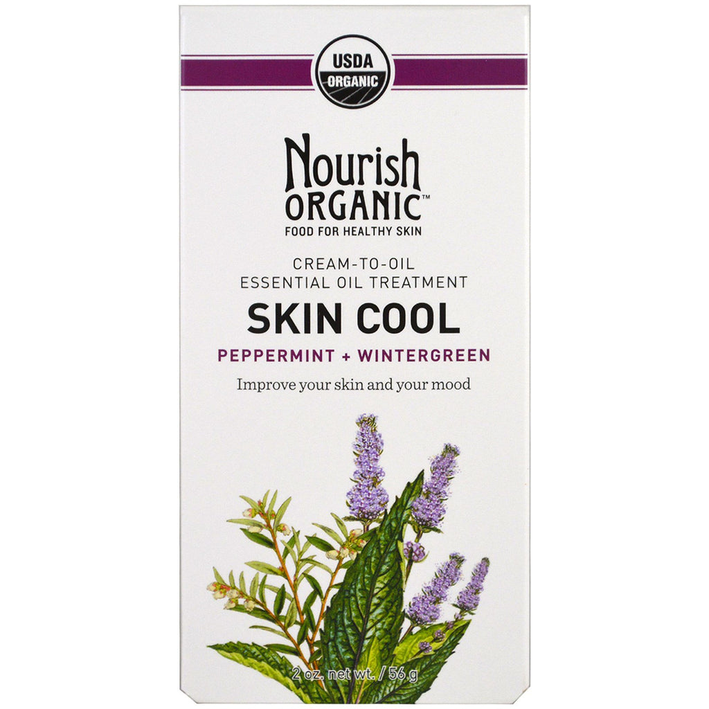 Nourish , Skin Cool, Peppermint + Wintergreen, 2 oz (56 g)