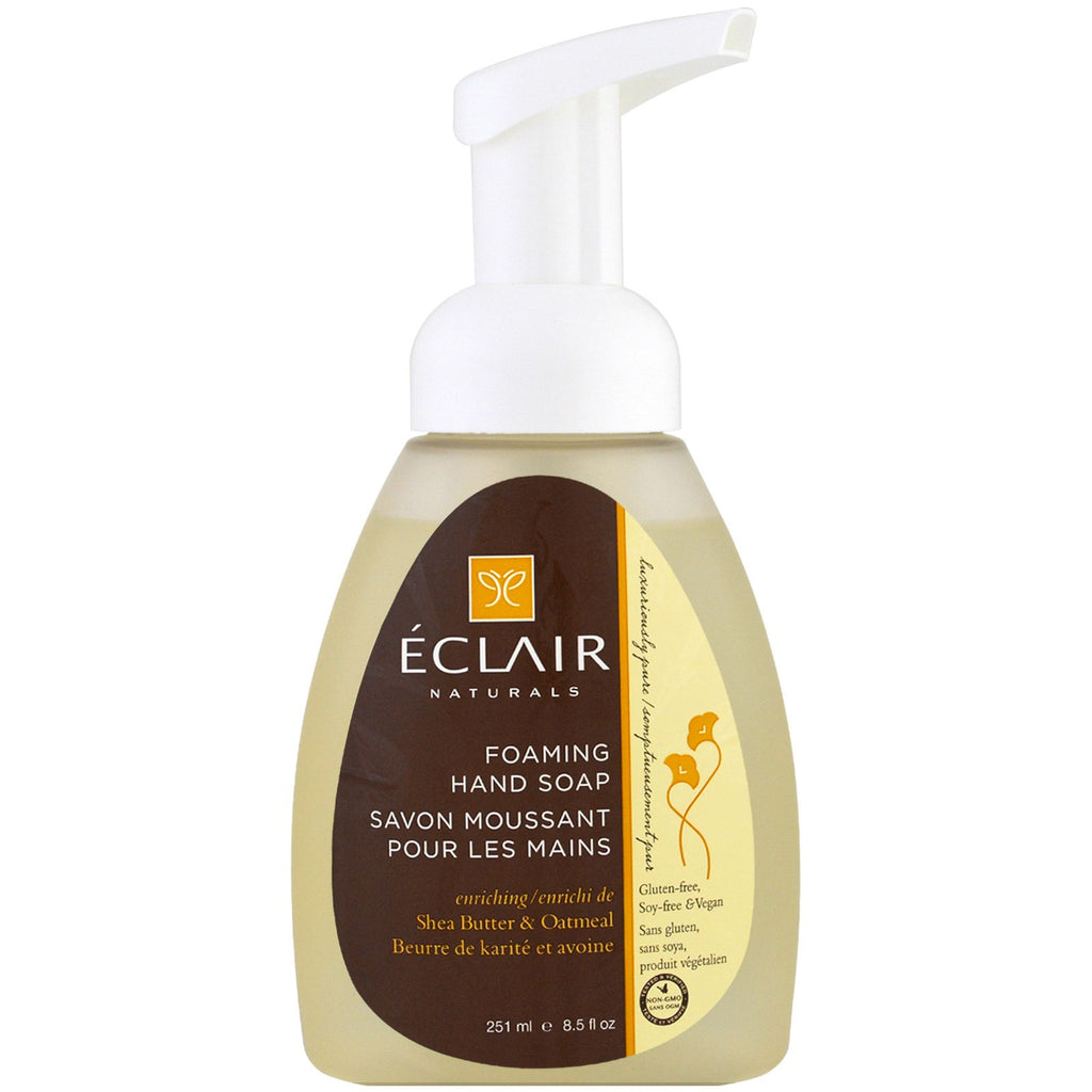 Eclair Naturals, Foaming Hand Soap, Shea Butter & Oatmeal, 8.5 fl oz (251 ml)