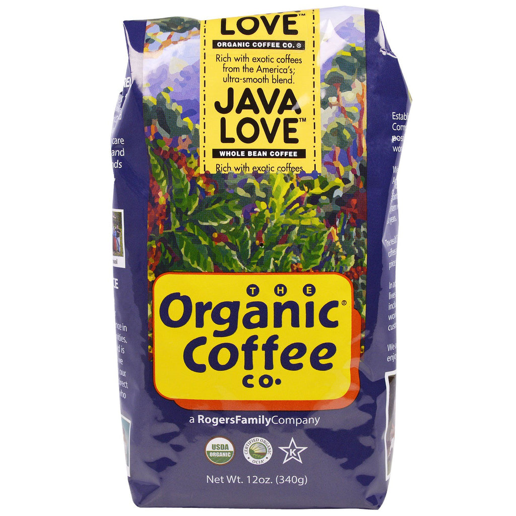 Coffee Co., Java Love، حبوب القهوة الكاملة، 12 أونصة (340 جم)