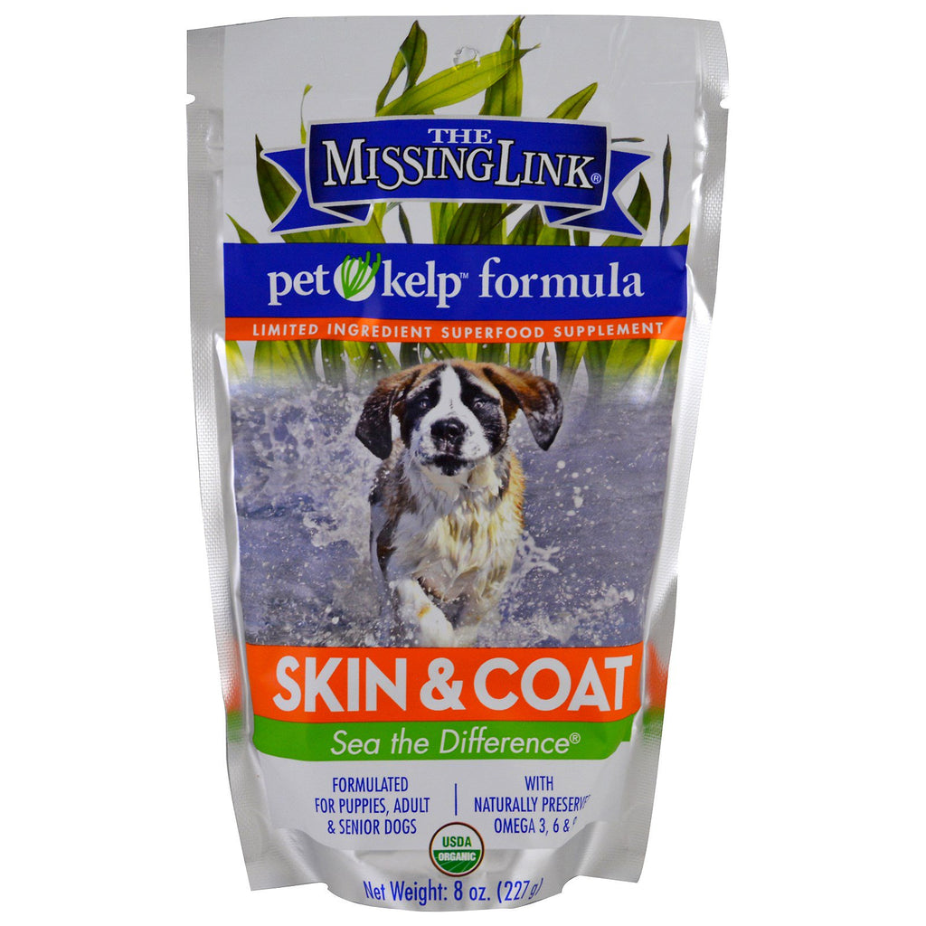 The Missing Link, Pet Kelp Formula, hud og pels, for hunder, 8 oz (227 g)