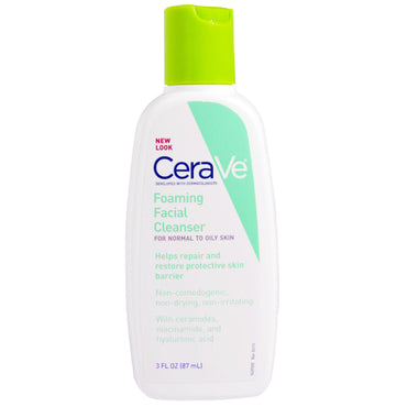 CeraVe, Espuma de Limpeza Facial, 87 ml (3 fl oz)