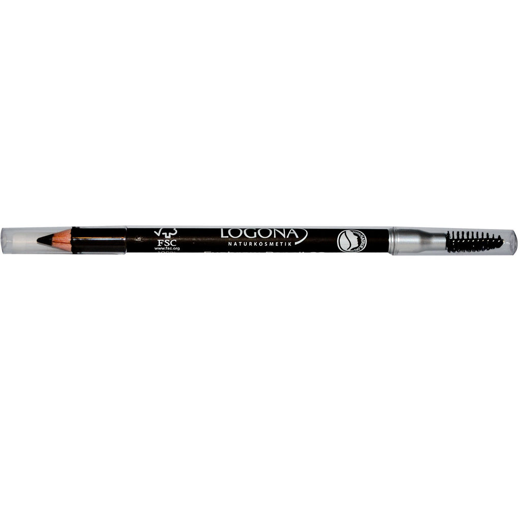 Logona Naturkosmetik, Creion pentru sprâncene, Brunette 02, 0,037 oz (1,05 g)