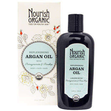 Nourish, huile d'argan reconstituante à la grenade et à la rose musquée, 3,4 oz (101 ml)