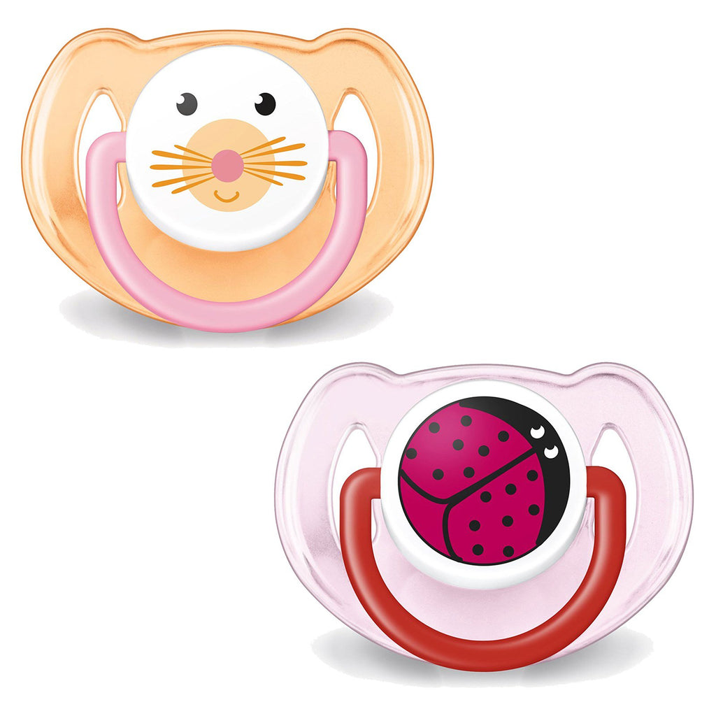 Philips Avent, Orthodontic, Soft Silicone Pacifier, 6-18 Months, 2 Pack