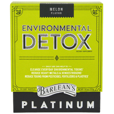 Barlean's, Environmental Detox, Melon Flavor, 7.41 oz (210 g)