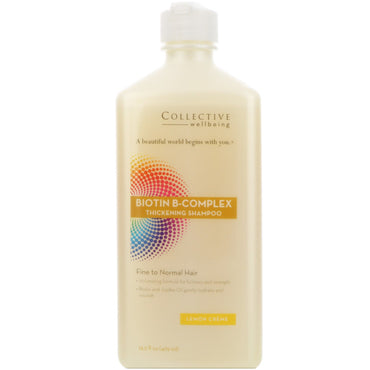 Life Flo Health, Biotin B-Complex Thickening Shampoo, Fine to Normal Hair, Lemon Creme, 14.5 fl oz (429 ml)