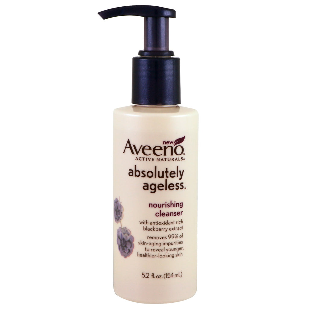 Aveeno, Absolutnie Ageless, Odżywczy płyn do mycia twarzy, 154 ml