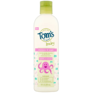 Tom's of Maine, Champú y limpiador, Bebé, ligeramente perfumado, 10 fl oz (295 ml)