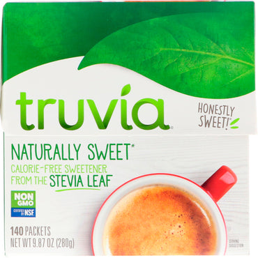 Truvia, محلي حلو طبيعي خالي من السعرات الحرارية، 140 كيس، 9.87 أونصة (280 جم)