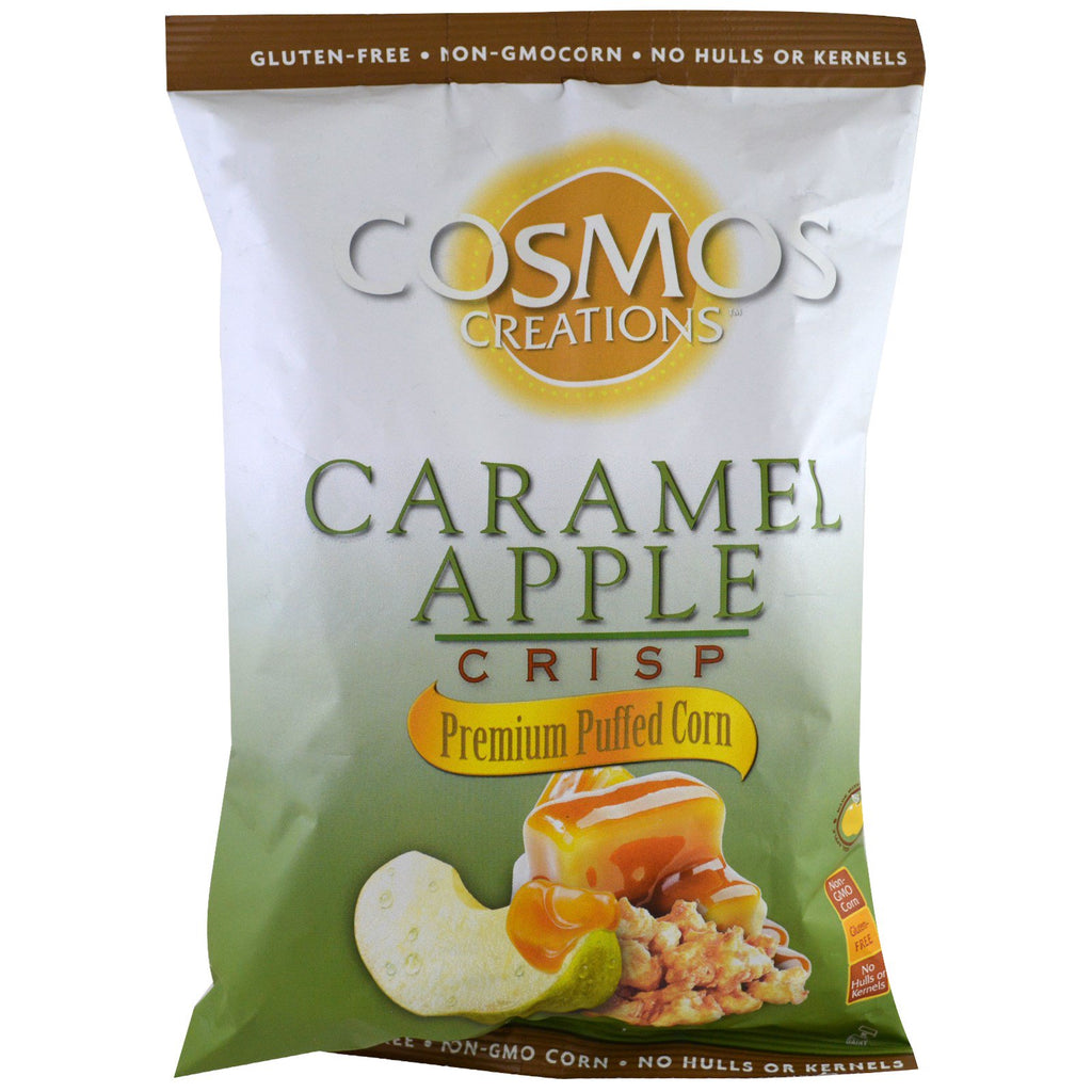 Cosmos Creations, Premium Gepofte Maïs, Karamel Appel Crisp, 6 oz (170 g)