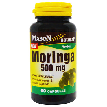 Mason Natural, Moringa, 500 mg, 60 gélules