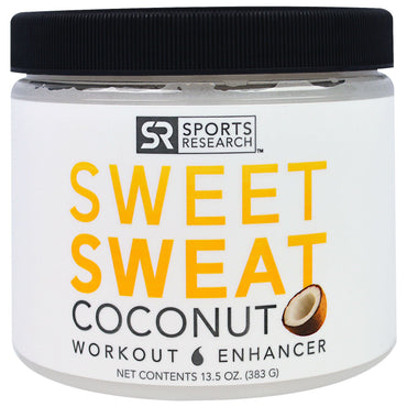 Sports Research, Sweet Sweat Workout Enhancer, Coconut , 13.5 oz (383 g)