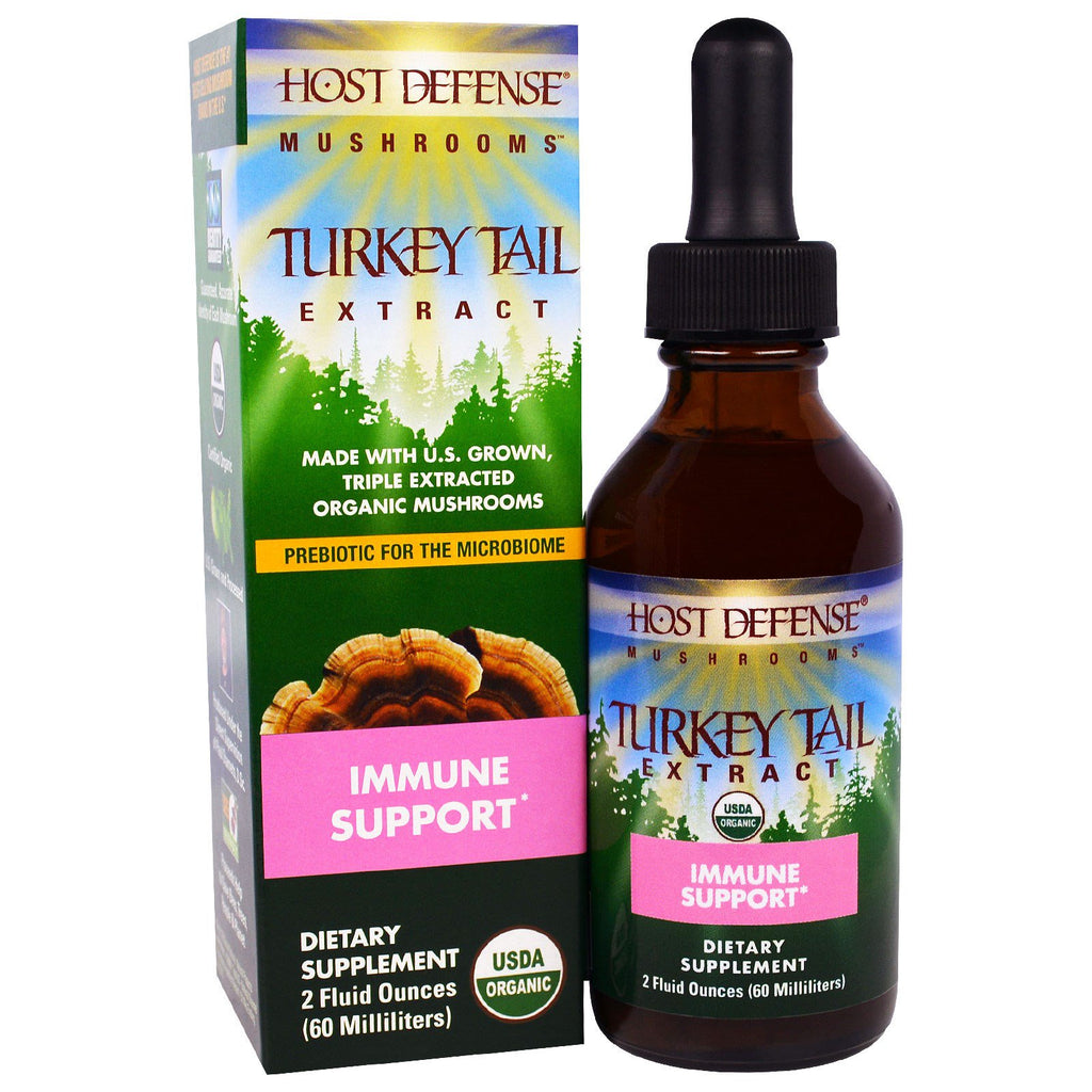 Fungi Perfecti, Host Defense Mushrooms,  Turkey Tail Extract, Immune Support, 2 fl oz (60 ml)