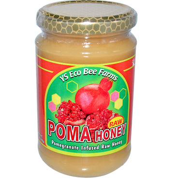 YS Eco Bee Farms, Poma, rauwe honing, 13 oz (369 g)