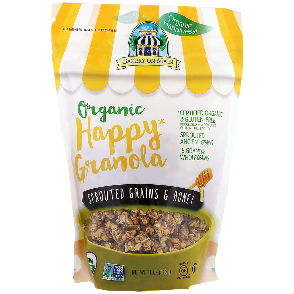 Bakery On Main, , Happy Granola, Sprouted Grains & Honey, 11 oz (312 g)