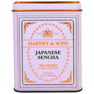 Harney & Sons, أكياس شاي سينشا الياباني، 20 كيسًا، 1.4 أونصة (40 جم)