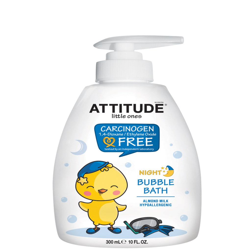 ATTITUDE Little Ones Night Bubble Bath Leche de almendras 10 fl oz (300 ml)