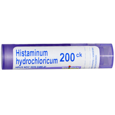Boiron, remédios únicos, histaminum hydrochloricum, 200ck, 80 pellets