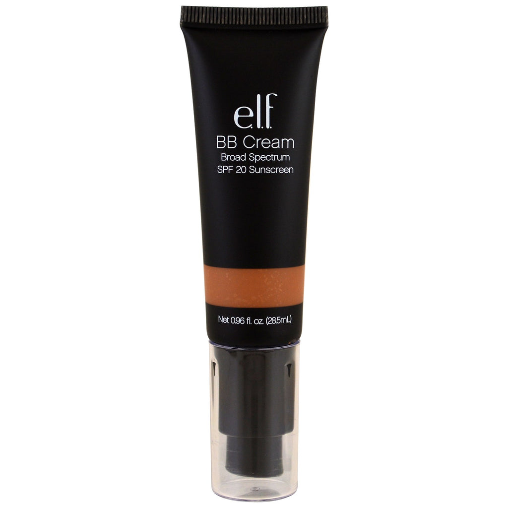 ELF Cosmetics, Krem BB, Filtr przeciwsłoneczny SPF 20, Ciemny, 28,5 ml