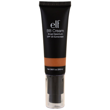 ELF Cosmetics, BB Cream, protetor solar FPS 20, escuro, 28,5 ml (0,96 fl oz)
