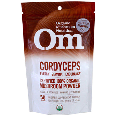 OM Mushroom Nutrition, Cordyceps, Hongos en polvo, 3,57 oz (100 g)