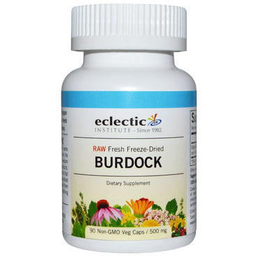 Eclectic Institute, Burdock, Raw, 500 mg, 90 Non-GMO Veggie Caps