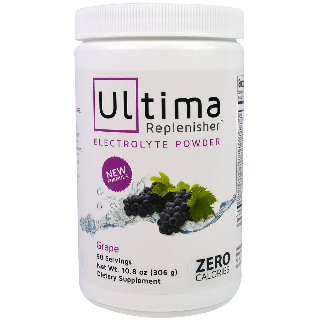 Ultima Health Products, Ultima Replenisher 電解質パウダー、グレープ、10.8 oz (306 g)