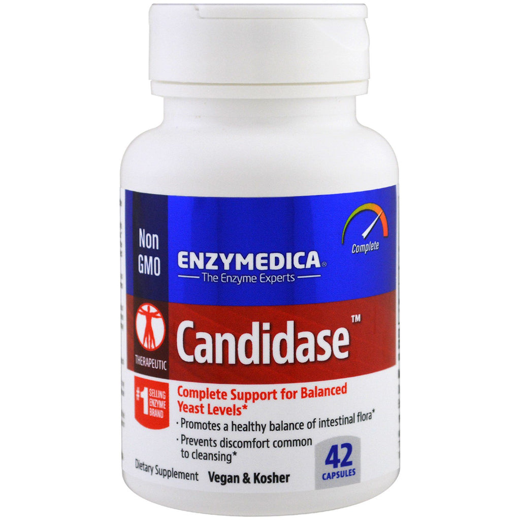 Enzymedica, candidase, 42 kapslar