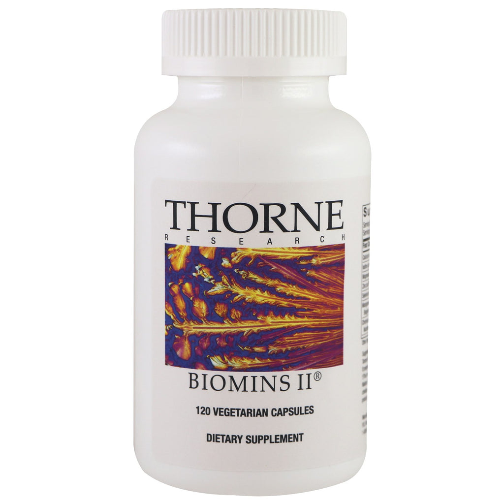 Thorne research, biomins ii, 120 cápsulas vegetales